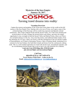 Mysteries of the Inca Empire January 26, 2017