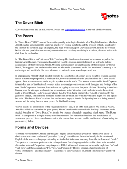 The Dover Bitch: The Dover Bitch