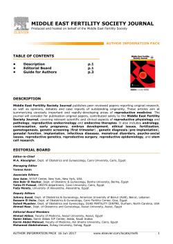 middle east fertility society journal