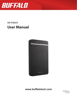 HD-PGDU3 User Manual