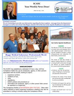 Newsletter Issue 39 - San Carlos Apache Healthcare