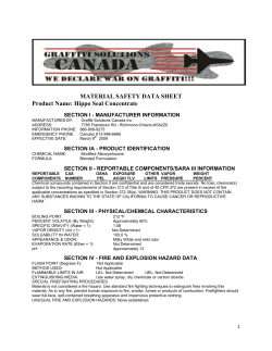 MATERIAL SAFETY DATA SHEET Product Name: Hippo Seal