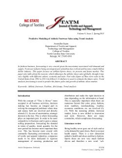 Predictive Modeling of Athletic Footwear Sales using Trend Analysis