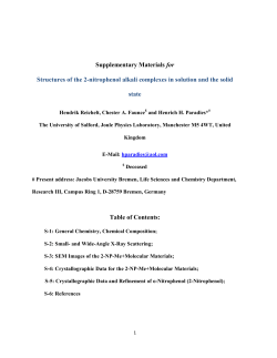 Supplementary Materials for Structures of the 2