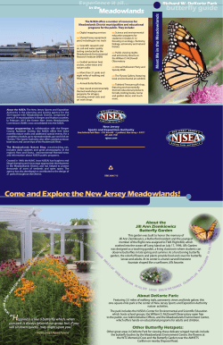 Butterfly Guide - NJ Sports and Exposition Authority