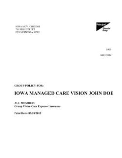 Principal &ndash; Sample Vision Policy