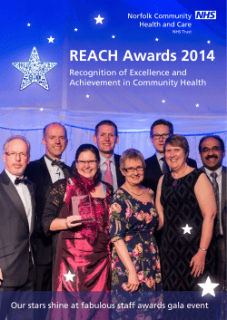 Awards publication here - Norfolk Community Health and Care NHS