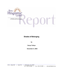 Shades of Belonging - Pew Hispanic Center