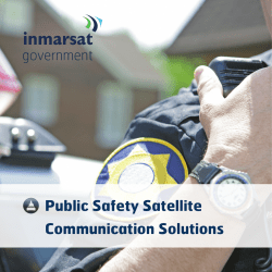 Public Safety Satellite Communication Solutions