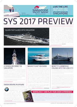 Show Preview - Singapore Yacht Show