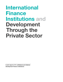 Development Through the Private Sector
