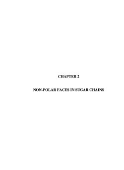 CHAPTER2 NON-POLAR FACES IN SUGAR CHAINS