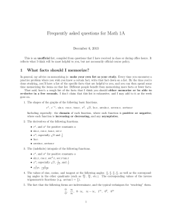 FAQs for the final exam