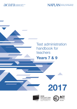 Test administration - NSW Education Standards Authority