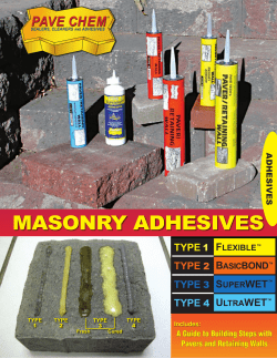 masonry adhesives