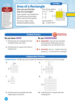 Area of a Rectangle