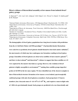 Direct evidence of hierarchical assembly at low masses from