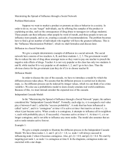 Maximizing the Spread of Influence through a Social Network