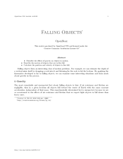 Falling Objects