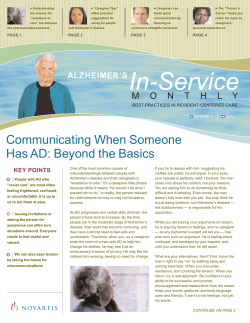 Communicating When Someone has Alzheimer`s