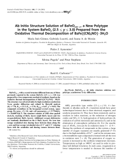 Ab Initio Structure Solution of BaFeO2.82 a New Polytype