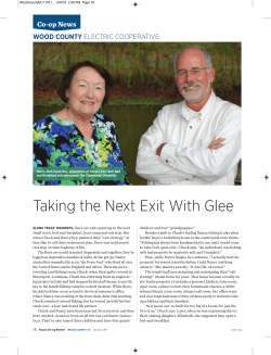Taking the Next Exit With Glee - Wood County Electric Cooperative