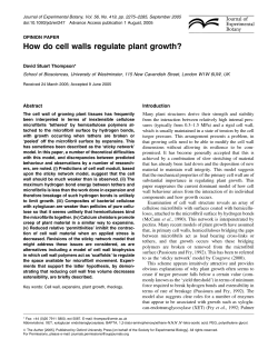 How do cell walls regulate plant growth?