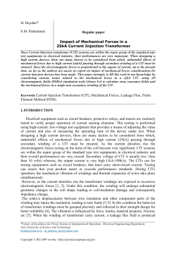 Impact of Mechanical Forces in a 25kA Current