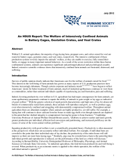 The Welfare of Intensively Confined Animals