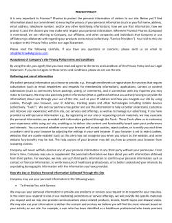 PRIVACY POLICY It is very important to Promius&reg; Pharma to protect