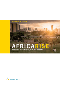 AfricaRise: Novartis in Africa brochure