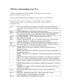 TIPS for Understanding Your W-2