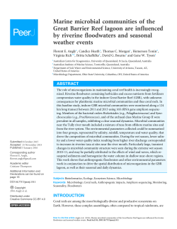 Marine microbial communities of the Great Barrier Reef