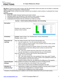Topic 3 - Conceptua Math