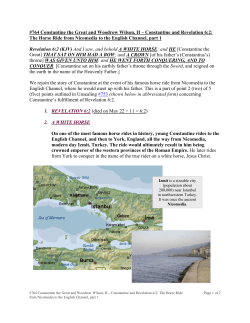 Constantine and Revelation 6:2 - Kim Miller Concerned Christians