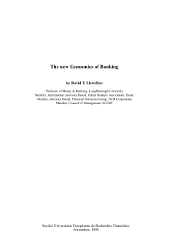 The new Economics of Banking