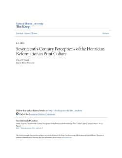 Seventeenth-Century Perceptions of the Henrician Reformation in