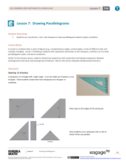 Lesson 7: Drawing Parallelograms