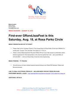 First-ever GRandJazzFest is this Saturday, Aug. 18, at Rosa Parks