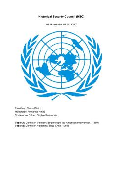 Historical Security Council (HSC) VI Humboldt