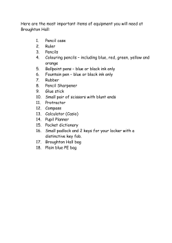 Here are the most important items of equipment you will need at