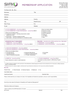 Full Name (Mr., Ms., Mrs.) Nickname Title Company Address