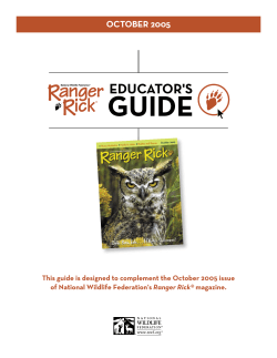 October - National Wildlife Federation