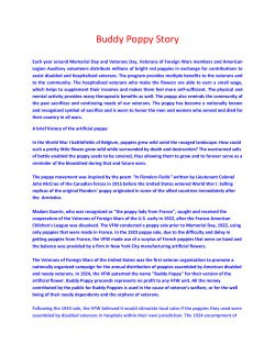 Buddy Poppy Story