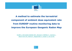 A method to estimate the terrestrial component of ambient