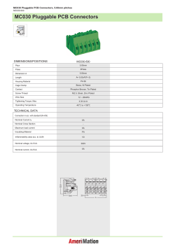 MC030 Pluggable PCB Connectors