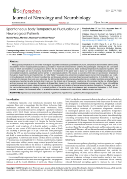 Spontaneous Body Temperature Fluctuations