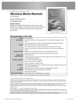 Marvelous Marine Mammals - Houghton Mifflin Harcourt