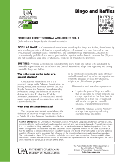 PROPOSED CONSTITUTIONAL AMENDMENT NO. 1