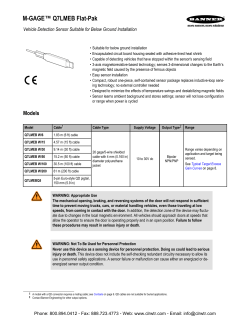 Banner M-GAGE Q7LMEB Flat-Pak Vehicle Detection Sensors